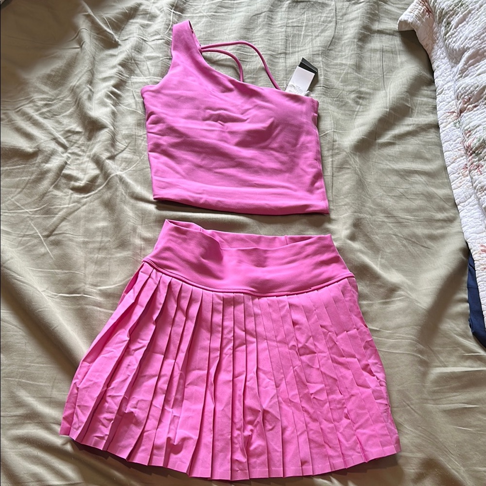 Abercrombie & Fitch Pink Skater Mini Skirt